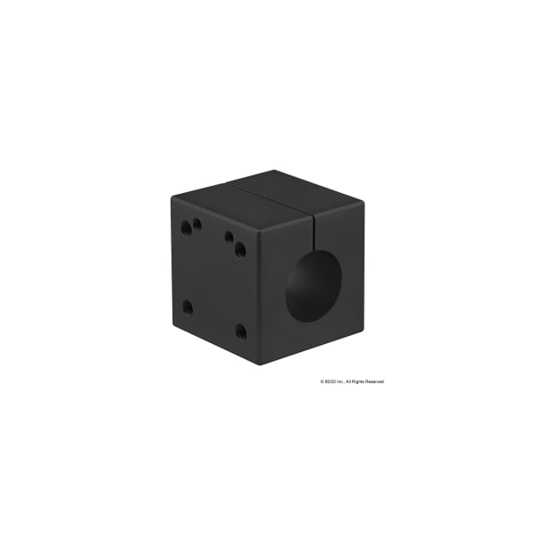 Black 1" Dia Sgl Shaft Mounting Block