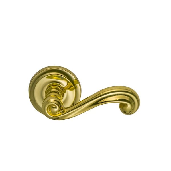 Lever 2-5/8" Rose Priv 2-3/4" BS T 1-3/8" Doors Bright Brass 55