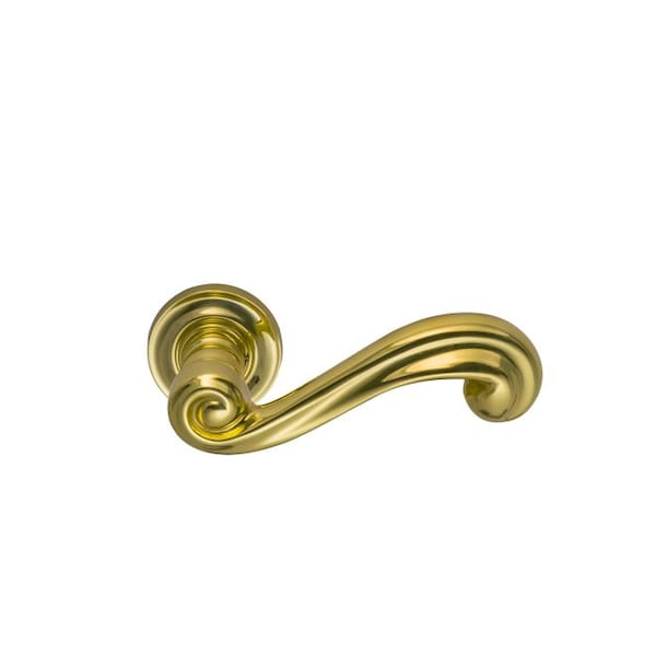 Lever 1-3/4" Rose Pass 2-3/4" BS T 1-3/4" Doors Bright Brass 55