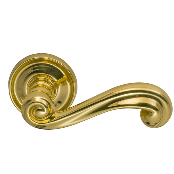 Lever 2-3/16" Rose Pass 2-3/8" BS T 1-3/8" Doors Bright Brass 55