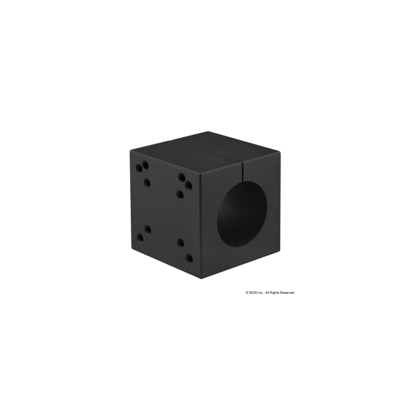 Black 2" Dia Sgl Shaft Mounting Block