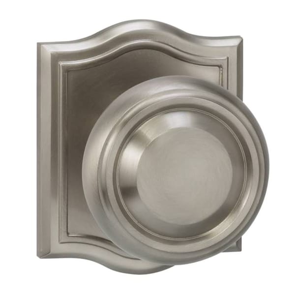 Pass 565 Knob Arched Rose, 238BS and Full Lip Strike Satin Nickel