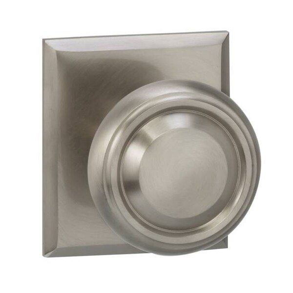 Pass 565 Knob Rectangular Rose, 234BS and T Strike Satin Nickel