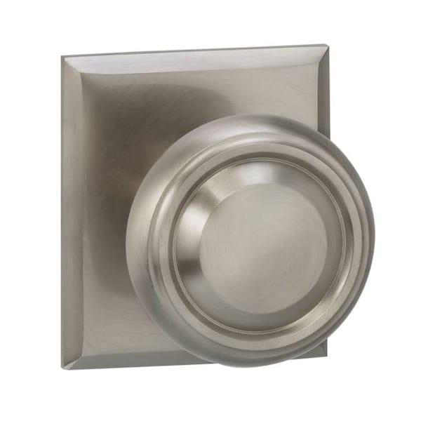 Pass 565 Knob Rectangular Rose, 238BS and T Strike Satin Nickel