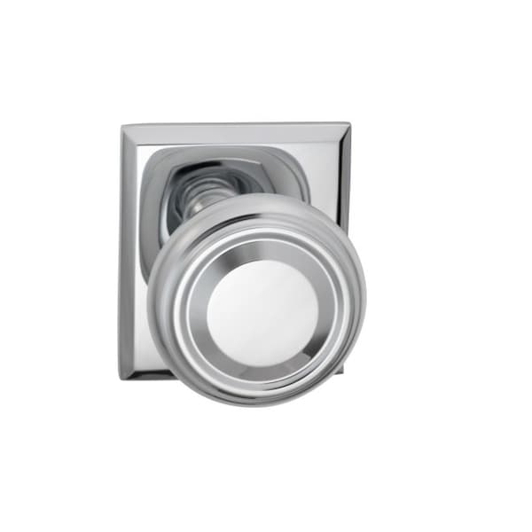 Single Dummy 565 Knob with Rectangular Rose Bright Chrome