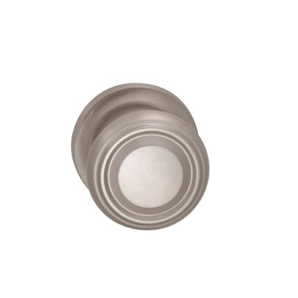 Single Dummy 565 Knob with Traditional Rose Satin Nickel