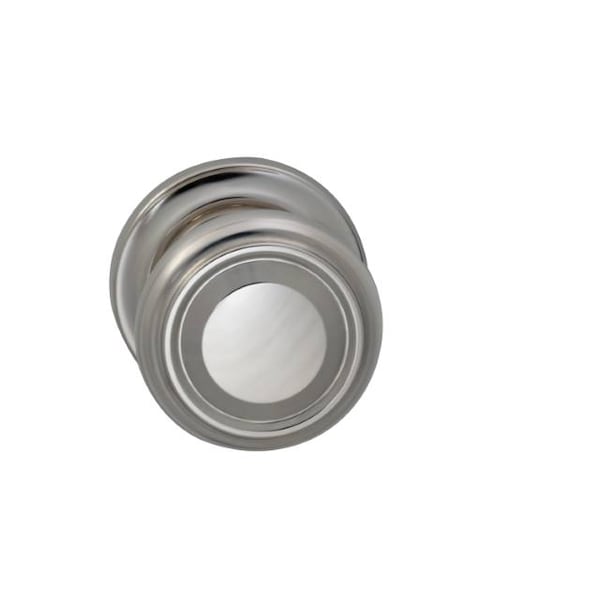 Priv 565 Knob Traditional Rose, 238BS Full Lip Strike Bright Nickel