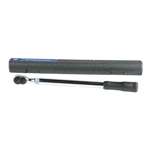 Preset Torque Wrench, 80 Ft/lb