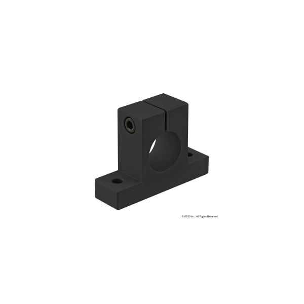 Black 10 S 1" Single Horizontal Base