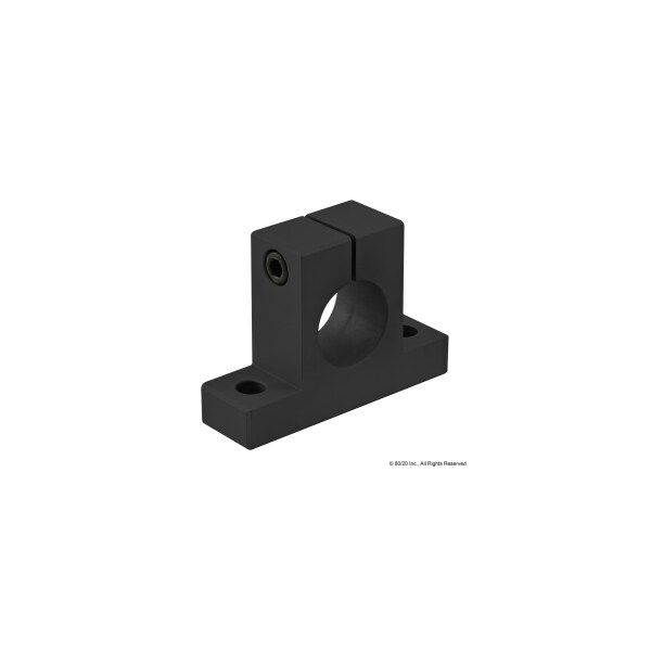 Black 1" Single Horizontal Base