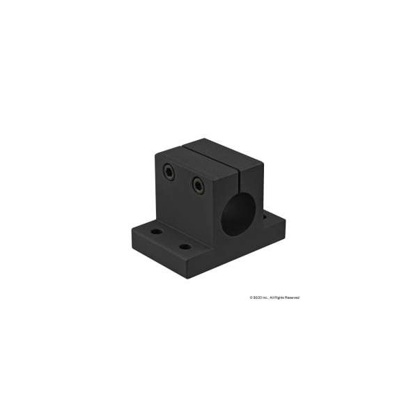 Black 10 S 1" Double Horizontal Base