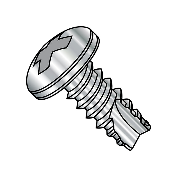 Thread Cutting Screw, #6-20 x 5/16 in, 18-8 Stainless Steel Pan Head Phillips Drive, 5000 PK