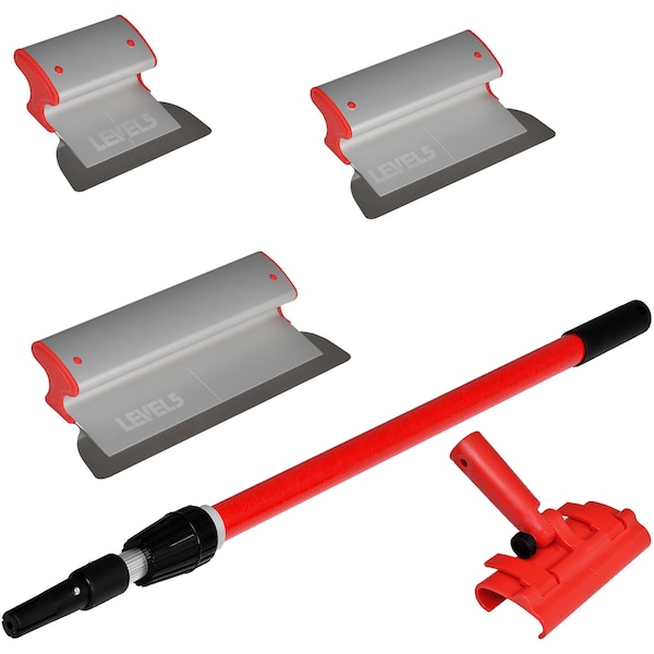 Drywall Skmming Bld Set, 7", 10", 16", Adptr