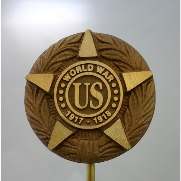 Grave Marker, WWI Vet, Cast Bronze