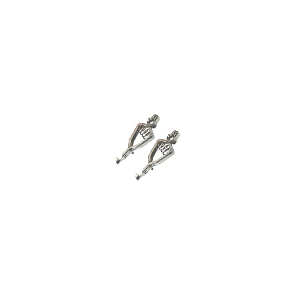 Cable Clip, Steel, Silver, 3.14 in L, 50 PK