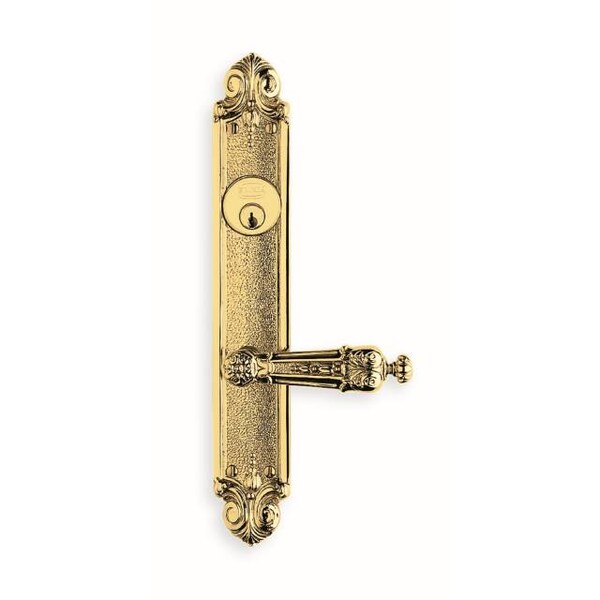 LVR 60000 Plates SGL CYL RH 2" Backset Mortise Lock Bright Brass 231