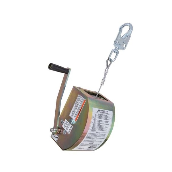 Winch Unit, Silver, Manual, Steel