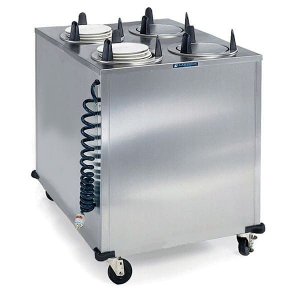 Regular Heated 4 Stack Plate Dispenser Cabinet; 7-3/8" to 8-1/8"