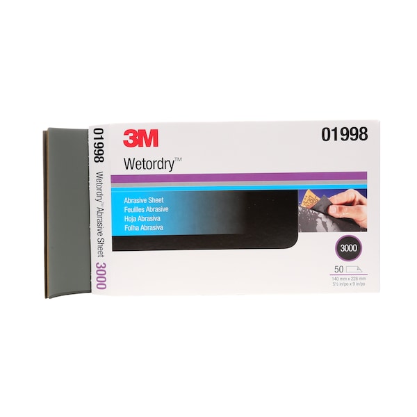 Wetordry Sheet, 01998,3000gr, 5 1/2 x, PK5