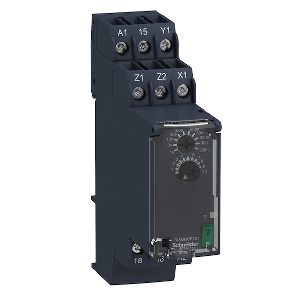 Time Delay Relay, On Delay, 3 Functions 24 to 240V AC/DC