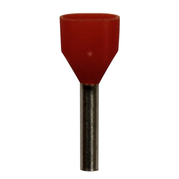 Wire Ferrule, Orng, Twin, 20 x 2 AWG, PK500