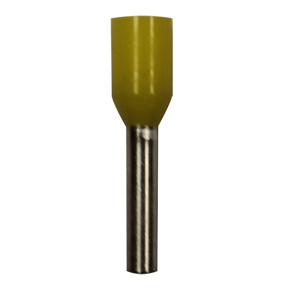 Wire Ferrule, Yellow, 18 AWG, 8mm.PK500