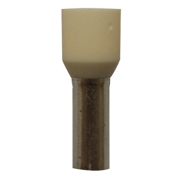 Wire Ferrule, Ivory, 8 AWG, 12mm, PK100
