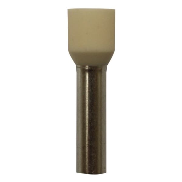 Wire Ferrule, Ivory, 8 AWG, 18mm, PK100