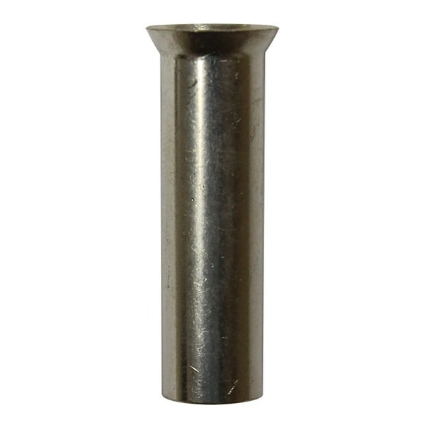 Wire Ferrule, Uninsulated, 2 AWG, PK100