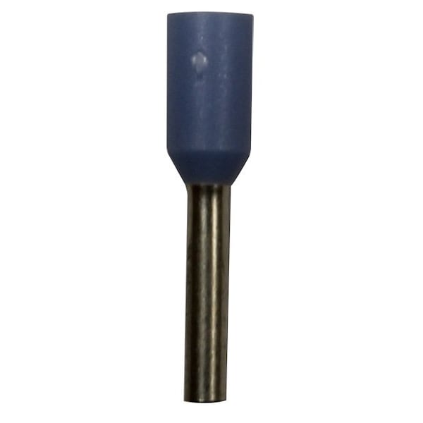 Wire Ferrule, Blue, 20 AWG, 8mm, PK500