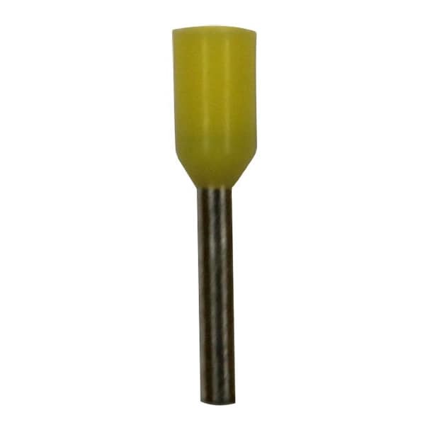Wire Ferrule, Yellow, 24 AWG6mm.PK500
