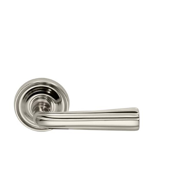 Lever 2-3/16" Rose Pass 2-3/4" BS T 1-3/4" Doors Bright Nickel 706