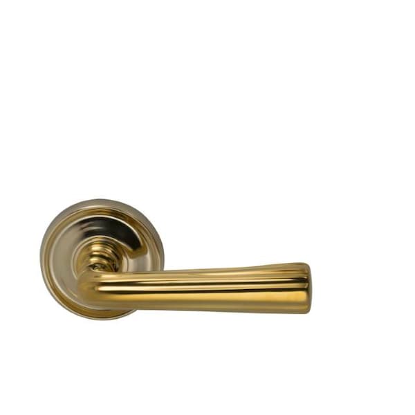 Lever with 2-3/16" Rose Single Dummy Unlacquered Bright Brass 706