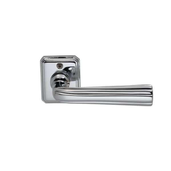 LVR Rectangular Rose Pass 2-3/8" BS T 1-3/4" Doors Bright Chrome 706