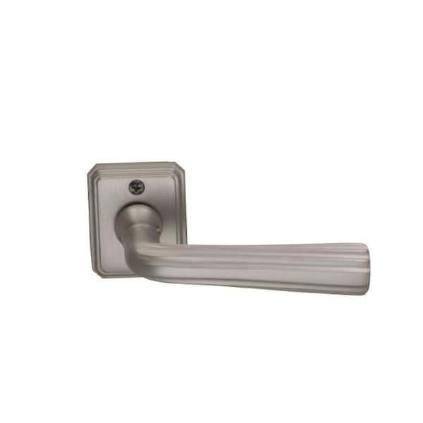 Lever Rectangular Rose Pass 2-3/4" BS T 1-3/4" Doors Satin Nickel 706
