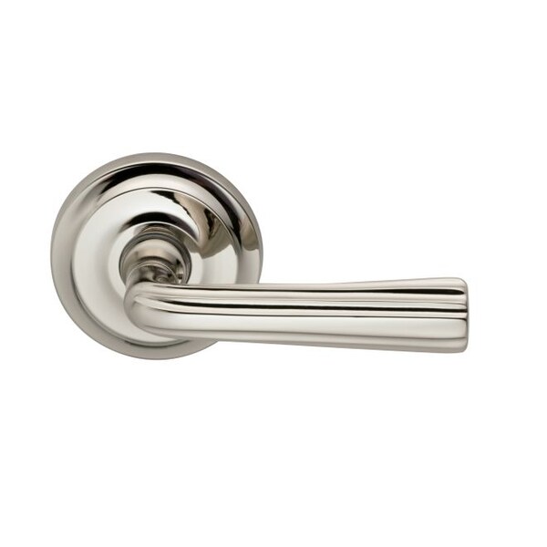Lever 2-5/8" Rose Priv 2-3/4" BS T 1-3/8" Doors Bright Nickel 706