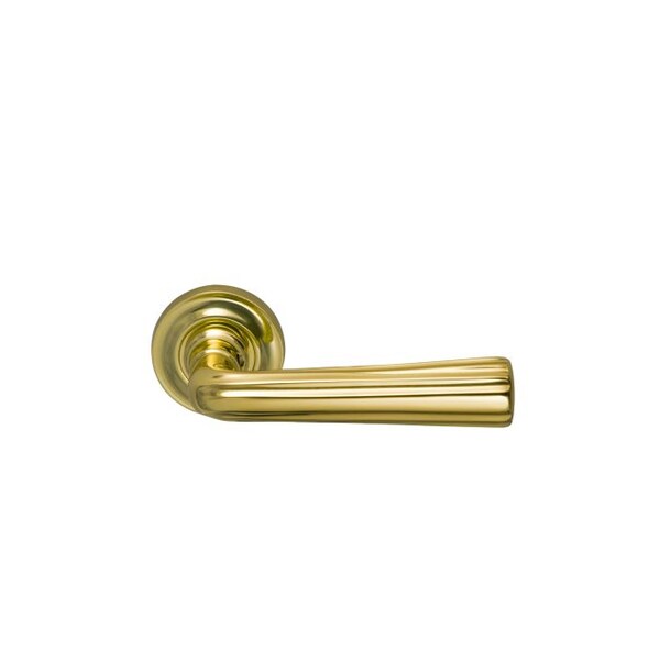 Lever 1-3/4" Rose Pass 2-3/4" BS T 1-3/8" Doors Bright Brass 706