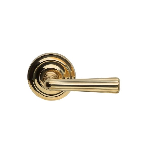 Lever 2-3/16" Rose Pass 2-3/4" BS T 1-3/4" Doors Bright Brass 706