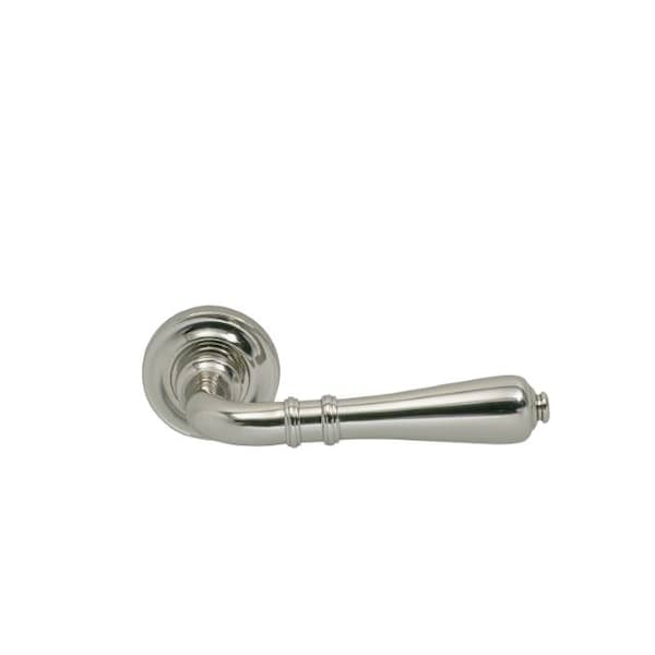 Lever 1-3/4" Rose Pass 2-3/4" BS T 1-3/4" Doors Bright Nickel 752