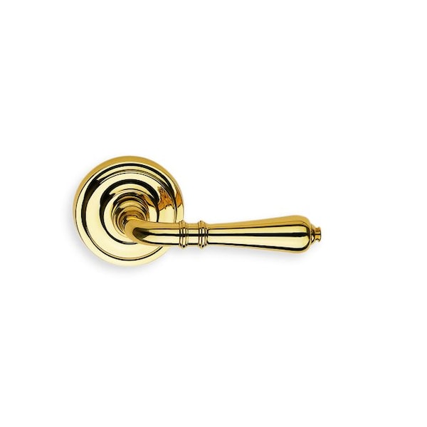 Lever 2-3/16" Rose Pass 2-3/4" BS T 1-3/4" Doors Bright Brass 752