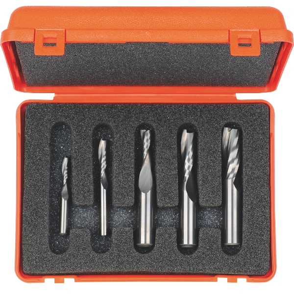 Upcut Spiral Bit Set, 5pcs