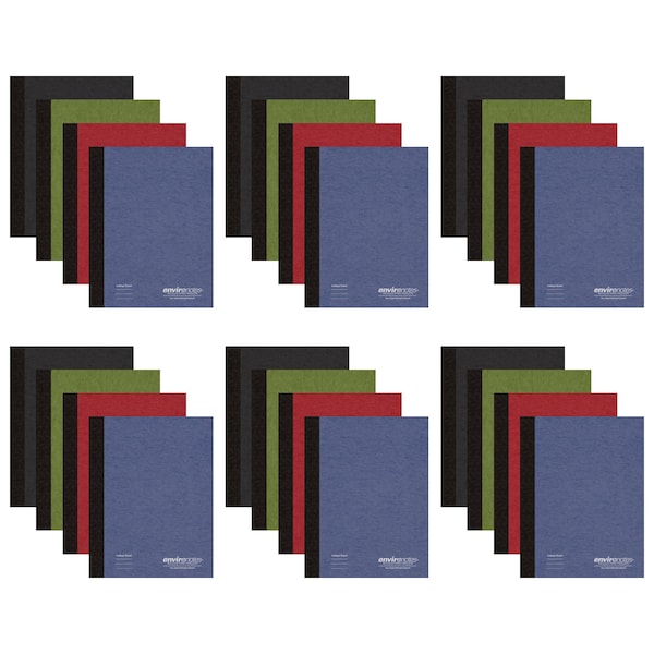 Recycled Comp Notebooks, College R, PK24