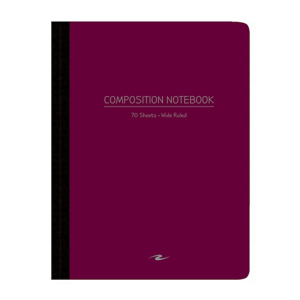 Case of Assorted Color Poly Flex Comp Notebooks, Wide Ruled, 70 sht, 9.75"x7.75", Flexible Covers, PK24