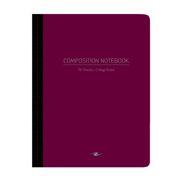 Case of Assorted Color Poly Flex Comp Notebooks, College Ruled, 70 sht, 9.75"x7.75", Flexible Covers, PK24