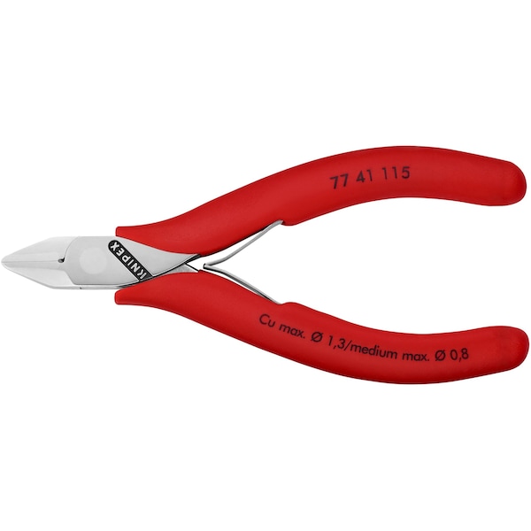 Electronics Diagonal Cutters, 4 1/2" Dia