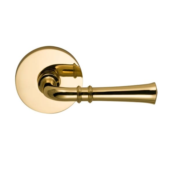 Lever Modern Rose Pass Lever 2-3/4" BS T Strike Bright Brass 785