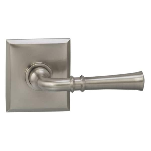 Lever Rectangular Rose Pass Lever 2-3/4" BS T Strike Satin Nickel 785