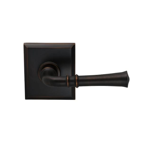 Lever Rectangular Rose Pass Lever 2-3/8" BS T Strike Tuscan Bronze 785