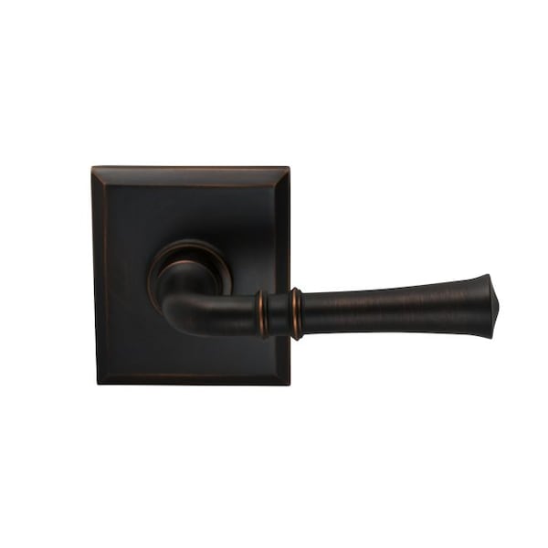 Lever with Rectangular Rose Single Dummy Lever Tuscan Bronze 785