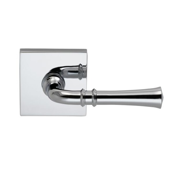 Lever Square Rose Pass Lever 2-3/8" BS T Strike Bright Chrome 785